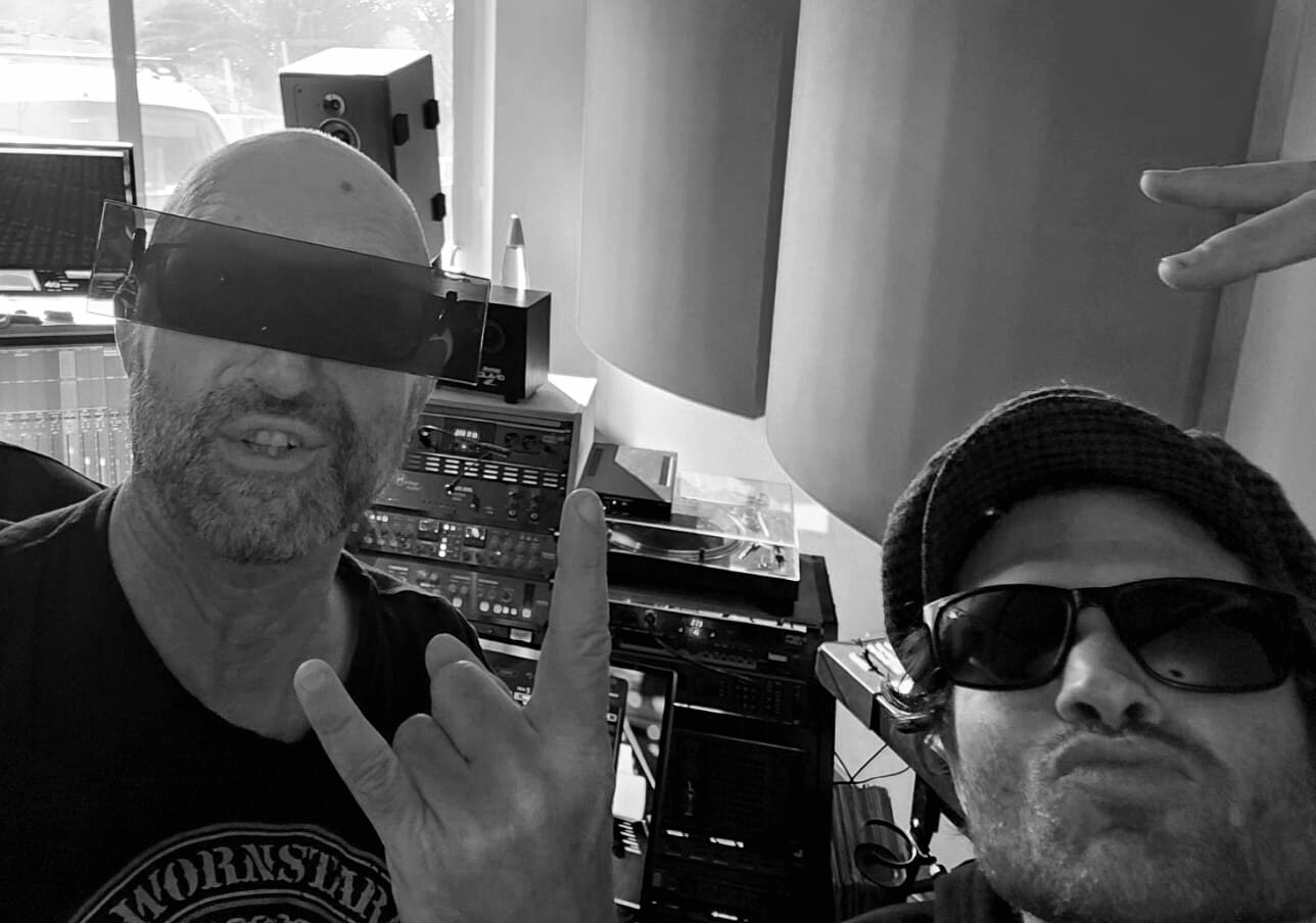 musicians and studio owner (Andy Down and Rob Mancini and Luca Simonelli)